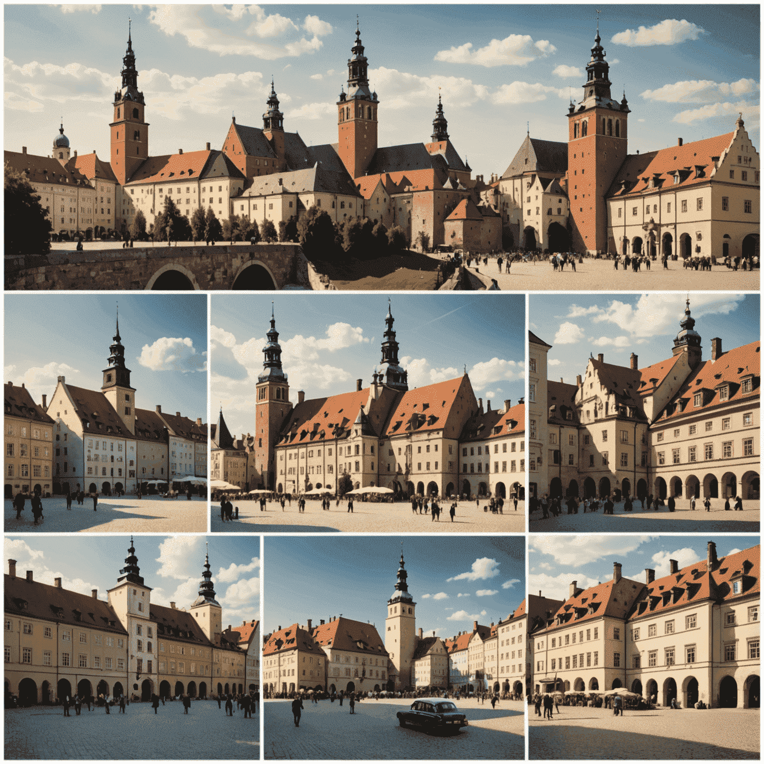 Montage of Polish landmarks including Warsaw Old Town, Wawel Castle, and Tatra Mountains